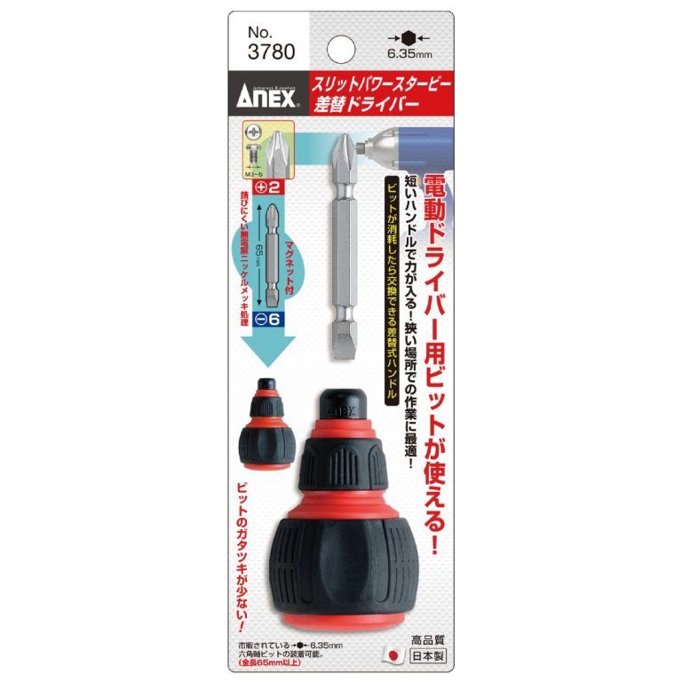 تصویر  پیچ گوشتی دوسو چهارسو 1 اینچ (مشتی) 3780